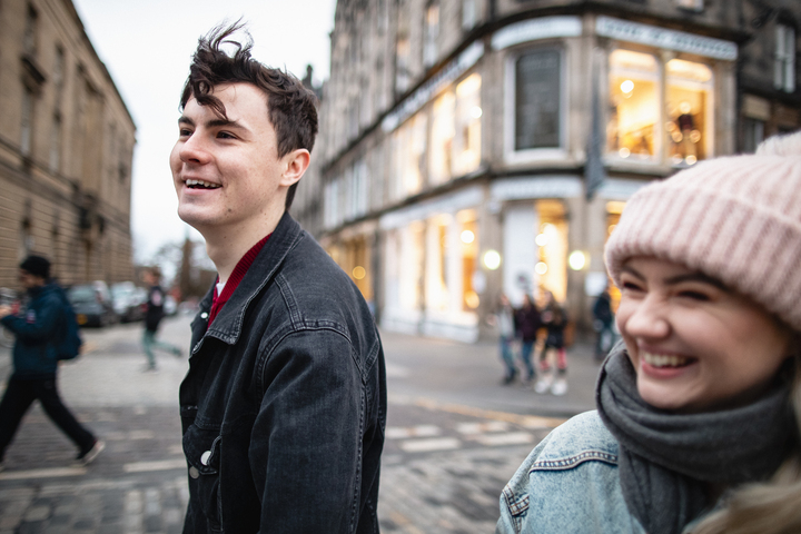 A couple on a date playing Treasure Hunt Leeds